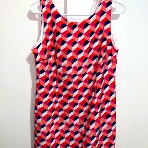 Amanda lane patterned pink dress